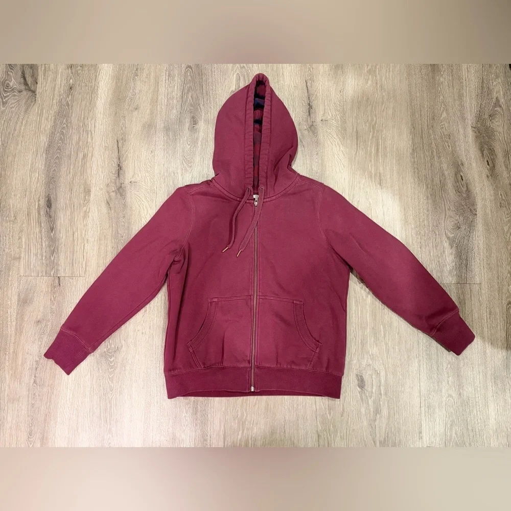 L.L. Bean Maroon Zip-Up Hoodie